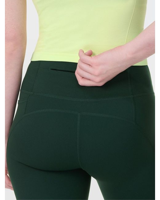Sweaty Betty Green Power 9 Biker Shorts