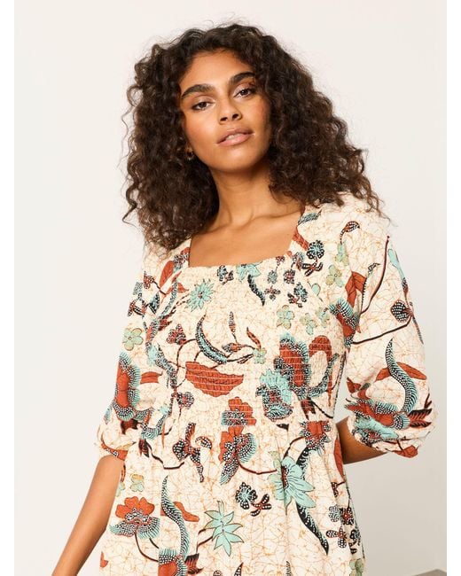 FatFace Natural Fatface Petite Midi Dress