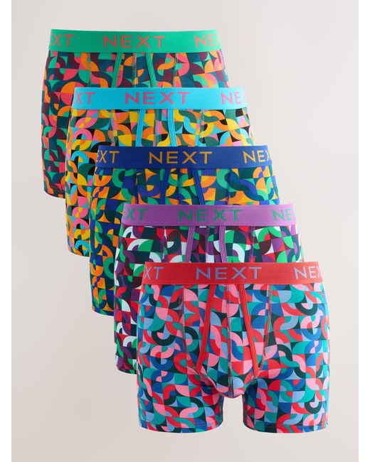 Next Blue A-Front Boxers 5 Pack for men