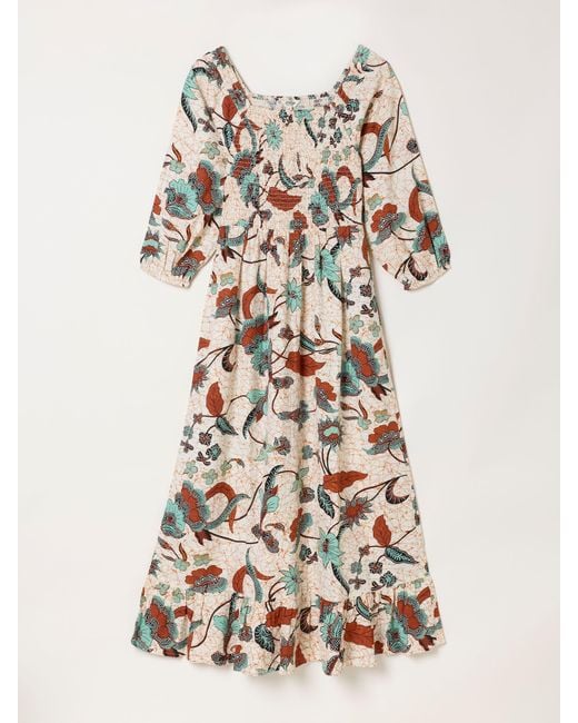 FatFace Natural Fatface Adele Regular Midi Dress