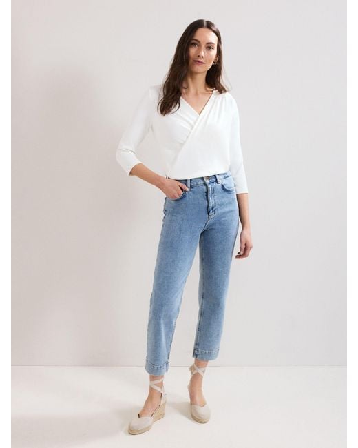 Phase Eight White Phase Eight Sutton Drape Top