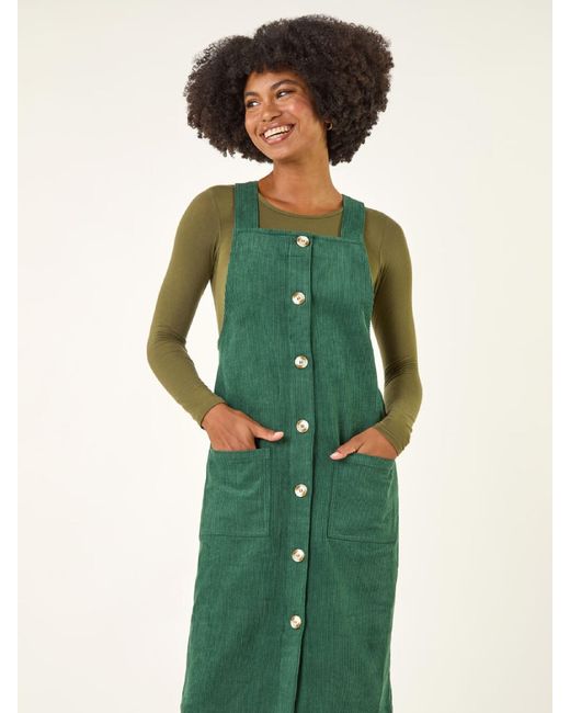 midi pinafore dress Woman Red Linen Dress, Linen Apron Dress, Linen Dress, Natural Washed Slub Smock With Pockets, Pleated Linen 2823# it can be paired effortlessly with different tops or sweaters for a versatile look Corduroy Slim Pinafore Midi Dress