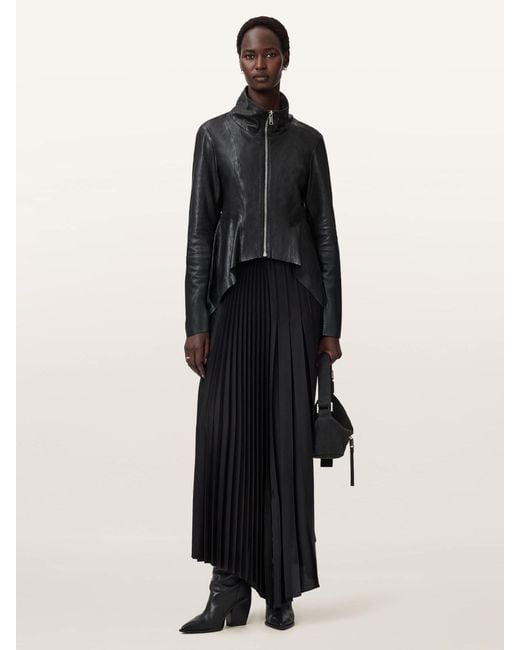 AllSaints Black Allsaints Grace Biker Jacket