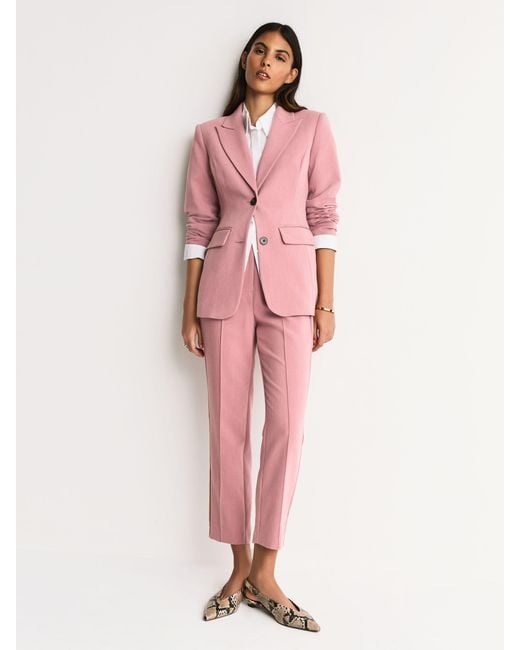 Next Pink Sculpting Single Breasted Blazer