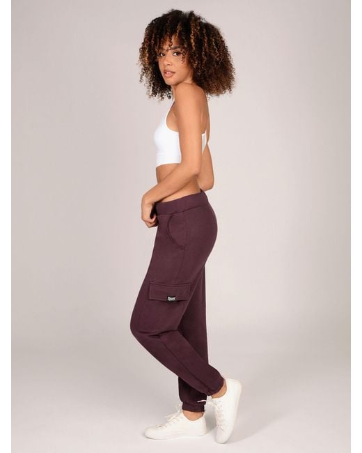 Pineapple Purple Petite Cargo Joggers