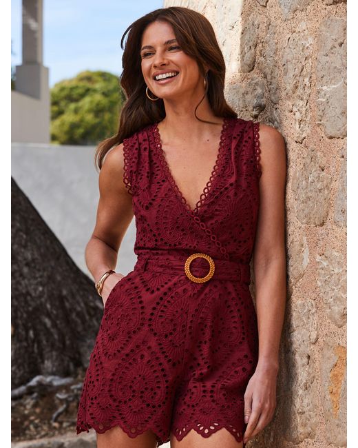 Sosandar Red Petite Petite Contrast Trim Kimono Sleeve Dress