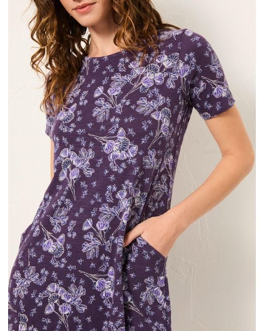 FatFace Purple Fatface Simone Jersey Mini Dress