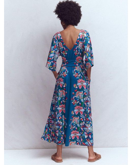 Boden Imelda Kimono Jersey Dress in Blue | Lyst