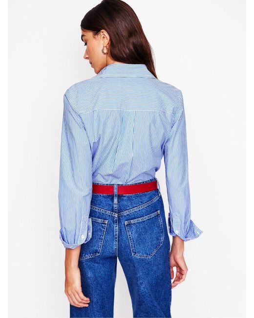 Boden Blue Petite Petite Sienna 100% Cotton Shirt