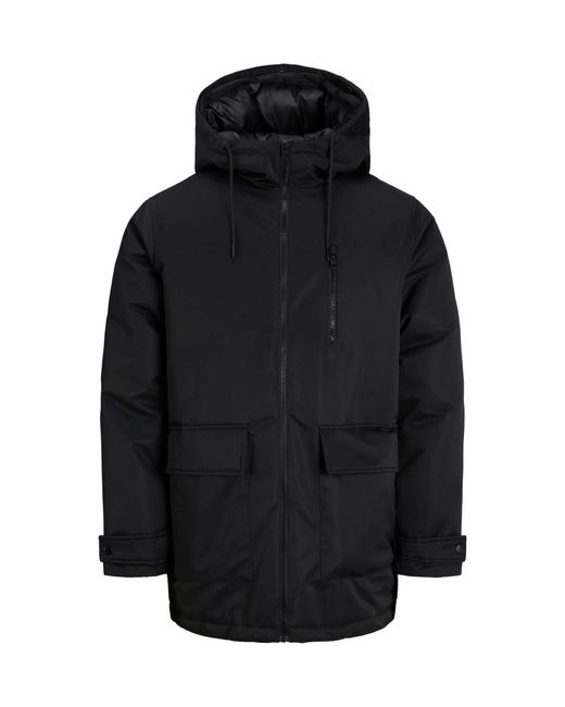 Jack & Jones Black Parka Jacket for men