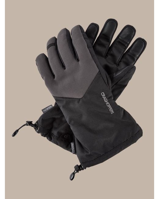 Craghoppers Black Otho Gloves