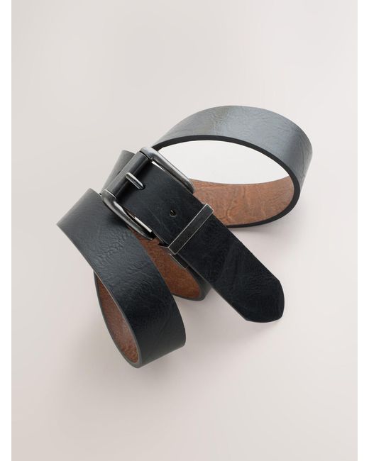 Next Black Reversible Belt for men
