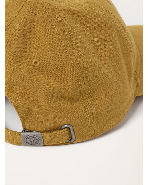FatFace Natural Fatface Mustard Textured Cap for men