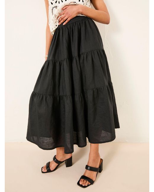 FatFace Brown Fatface Valerie Voluminous Skirt