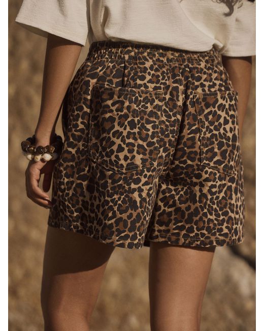Next Natural Drawstring Mini Shorts