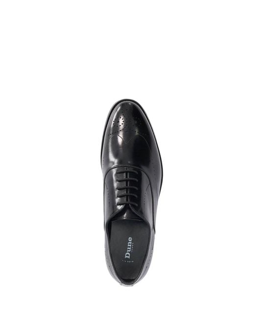 Dune White Wide Fit Shaay Brogues for men