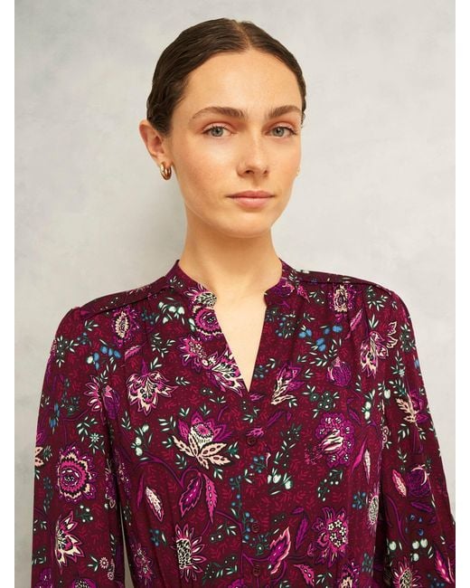 Hobbs Purple Sofia Dress
