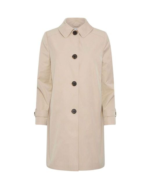 M Com Natural Mid Length Jacket
