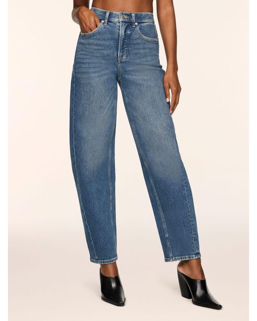 Spanx Blue Authentic 360 Barrel Leg Jeans Shape