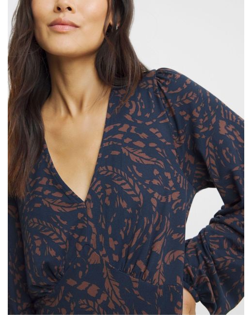 JD Williams Blue Soft Touch V-Neck Maxi Tea Dress