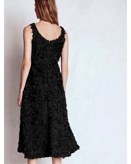Boden Scoop Back Fit And Flare Dress in Black | Lyst