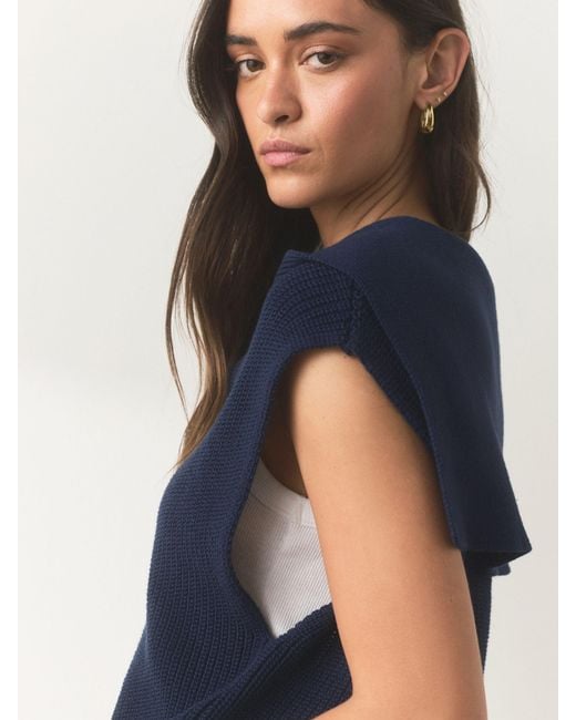 Next Blue Knitted Tank