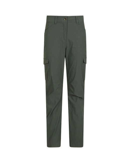 Mountain Warehouse Green Quick Drying Max Stretch Cargo Trousers