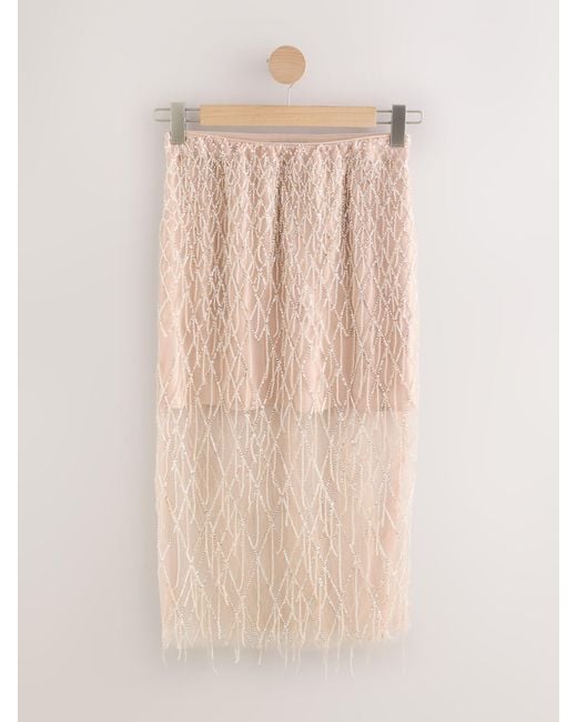 Next Natural Tabitha Simmons X Embellished Pencil Skirt