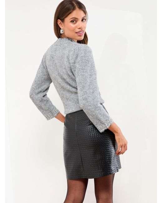 Lipsy Women's Gray Mini Skirt mini skirts