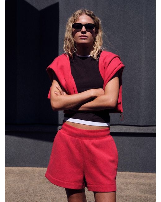 Self Red Shorts