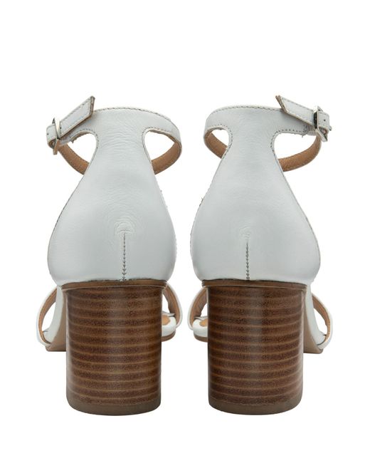 Ravel Metallic Leather Heeled Sandals