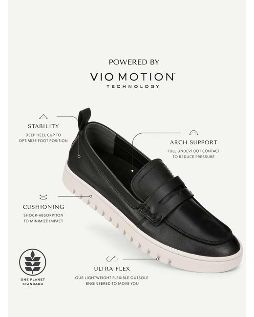 Vionic Black Uptown Arch Support Loafers