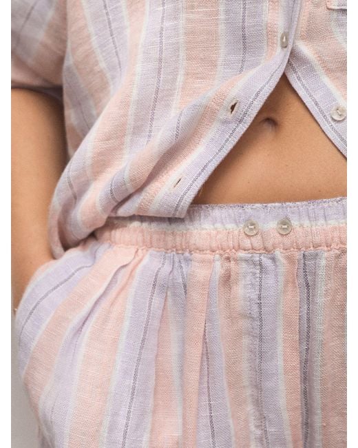 Next Pink 100% Linen Shorts