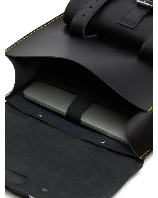 Dr. Martens Black Smooth Leather Backpack