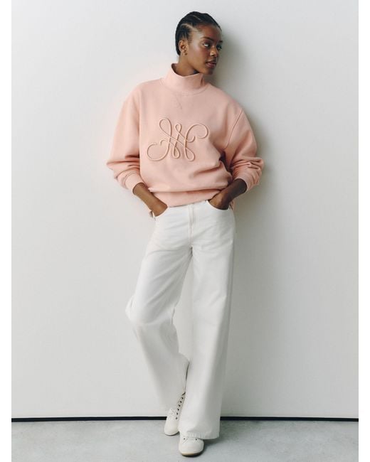 Next Pink High Neck Sweatshirt