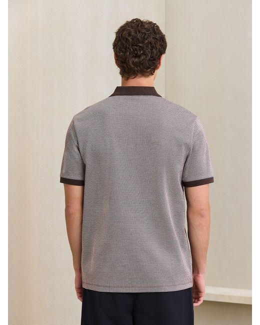 Next Pattern Polohemd in Gray für Herren