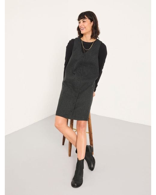 FatFace Blue Fatface Binny Tweed Pinny Mini Dress