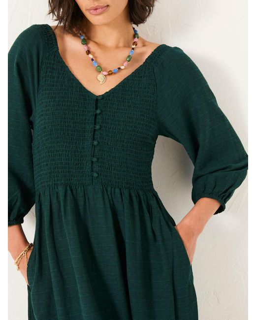 FatFace Green Fatface Adele Midi Dress
