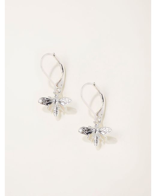 FatFace Natural Fatface Bee Drop Earrings