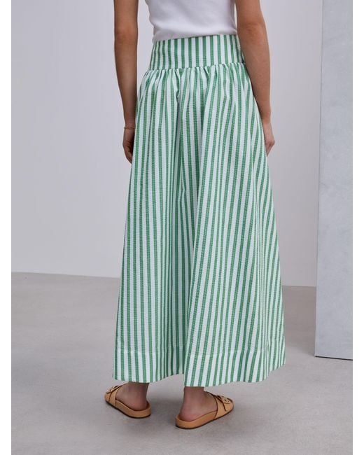 Next Blue Button Down Maxi Skirt