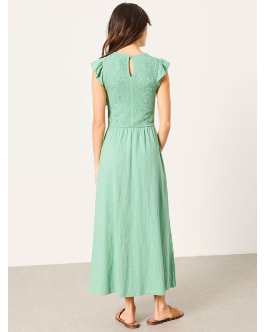 FatFace Green Fatface Demi Jersey Midi Dress