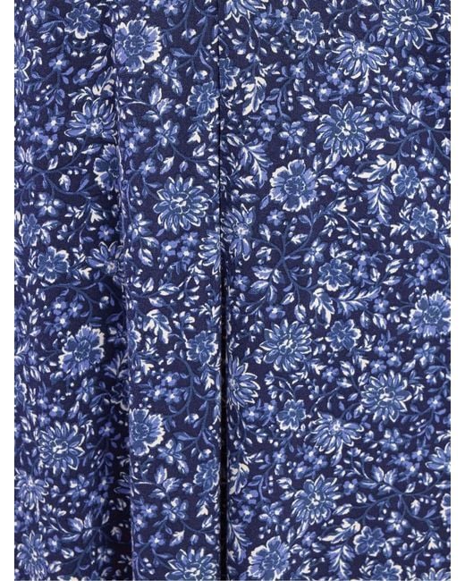 Yours Curve Blue Pleated Front Dress