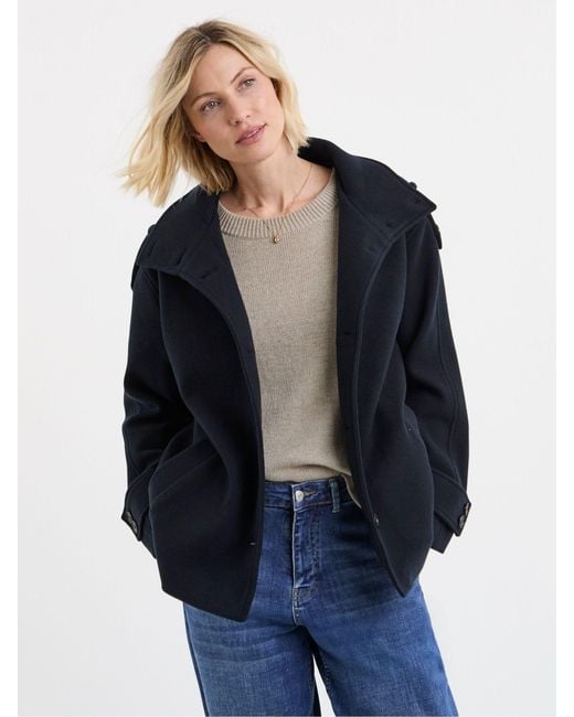JD Williams Blue Funnel Neck Short Jacket