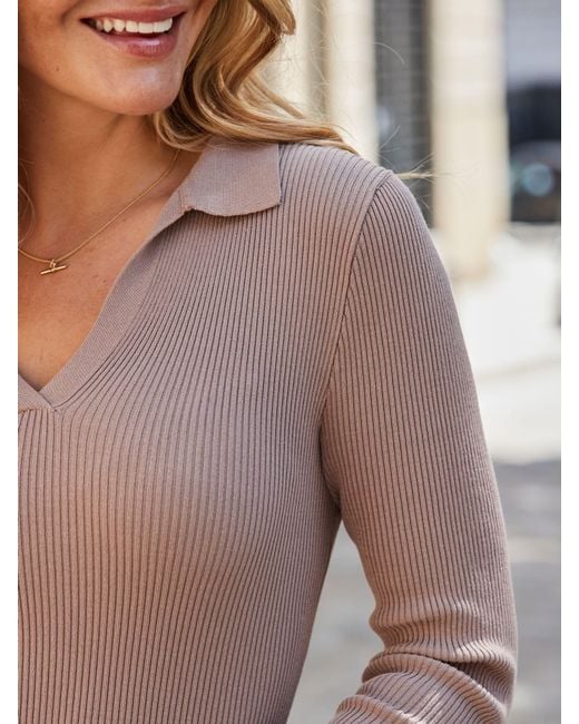 Sosandar Gray Fit & Flare Belted Knit Dress