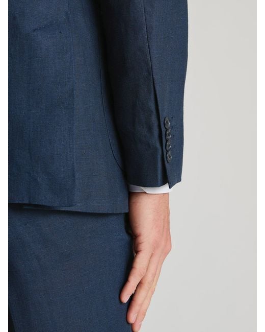 Brook Taverner Blue Tailored Fit Jacket for men