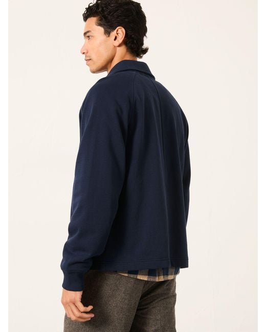 FatFace Blue Fatface Harrington Harrington Sweat Jacket for men