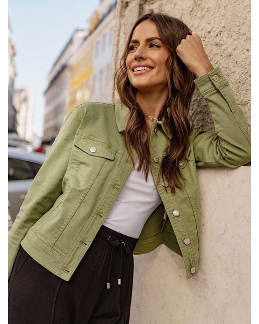 Threadbare Green Classic Denim Jacket