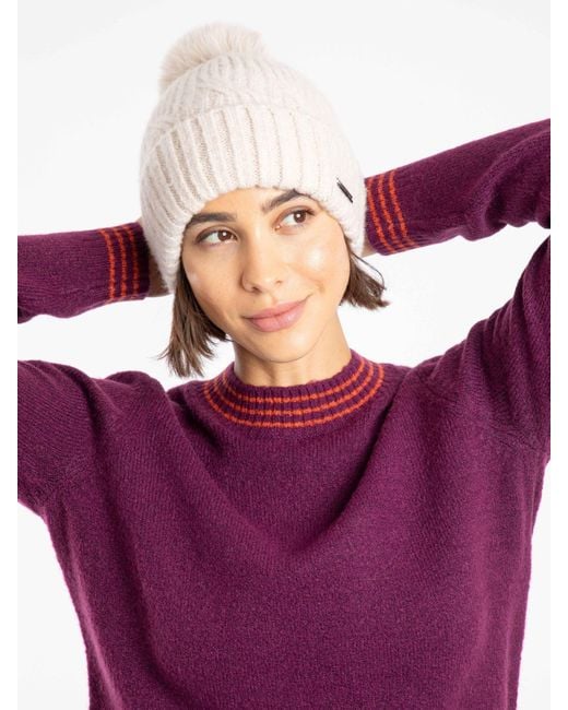 Weird Fish Red Blagdon Sparkle Bobble Hat