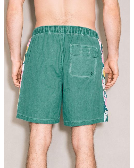 Next Green Edit Printed Panel Boardshort for men