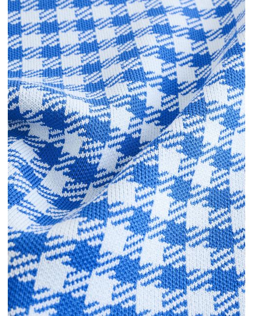 Next Blue Gingham Check Co-Ord Knitted Mini Skirt